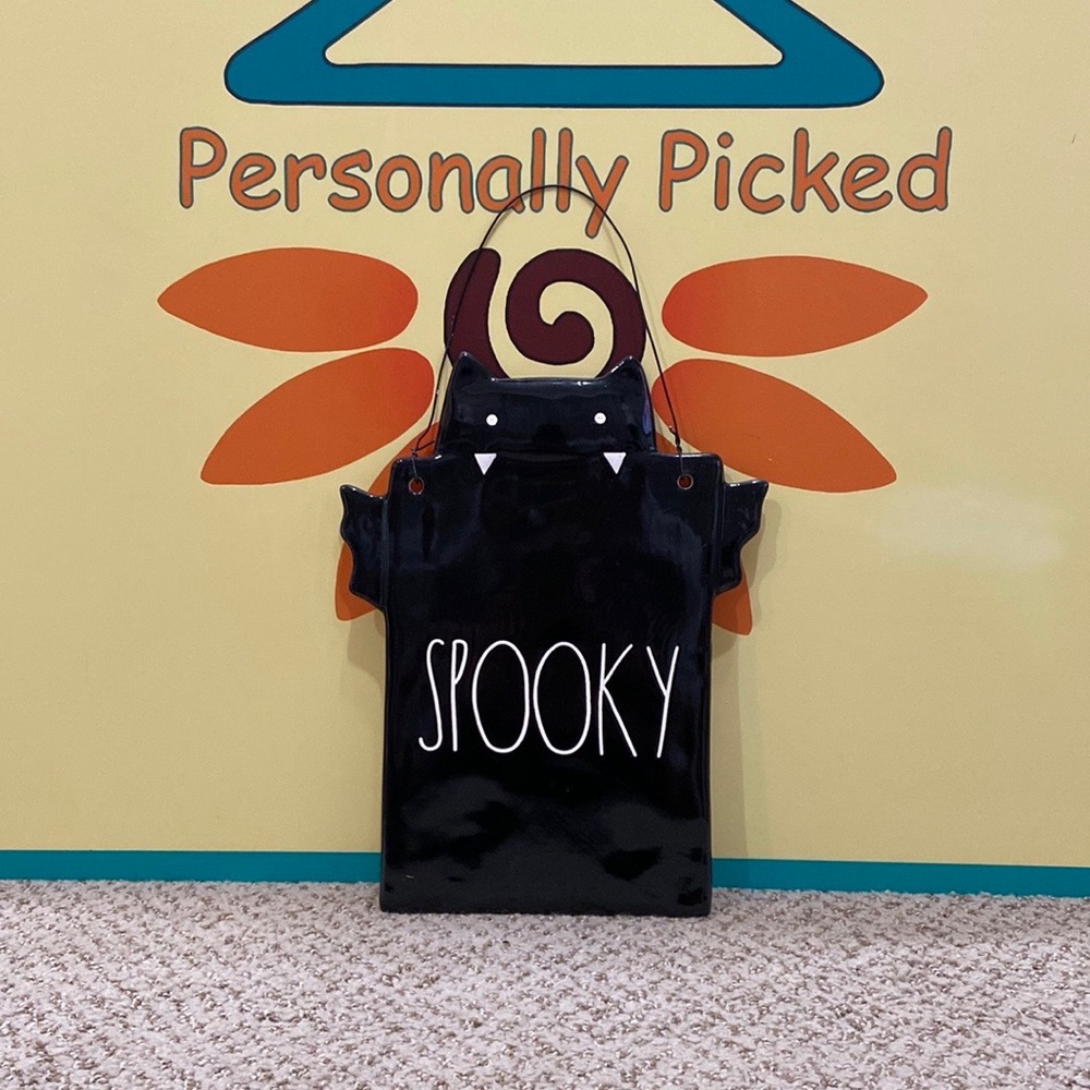 Rae Dunn SPOOKY Bat Hanging Sign